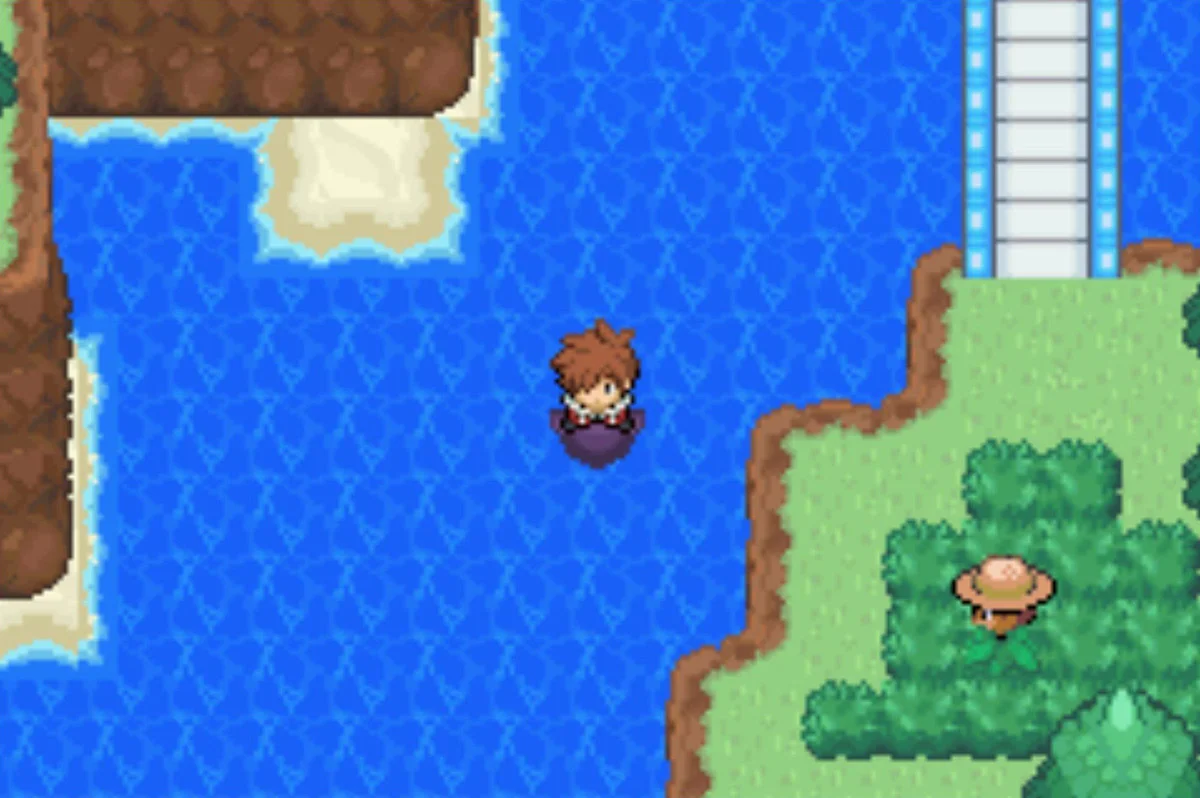 Surf southwest, back to the Sky Master / Pokémon Unbound