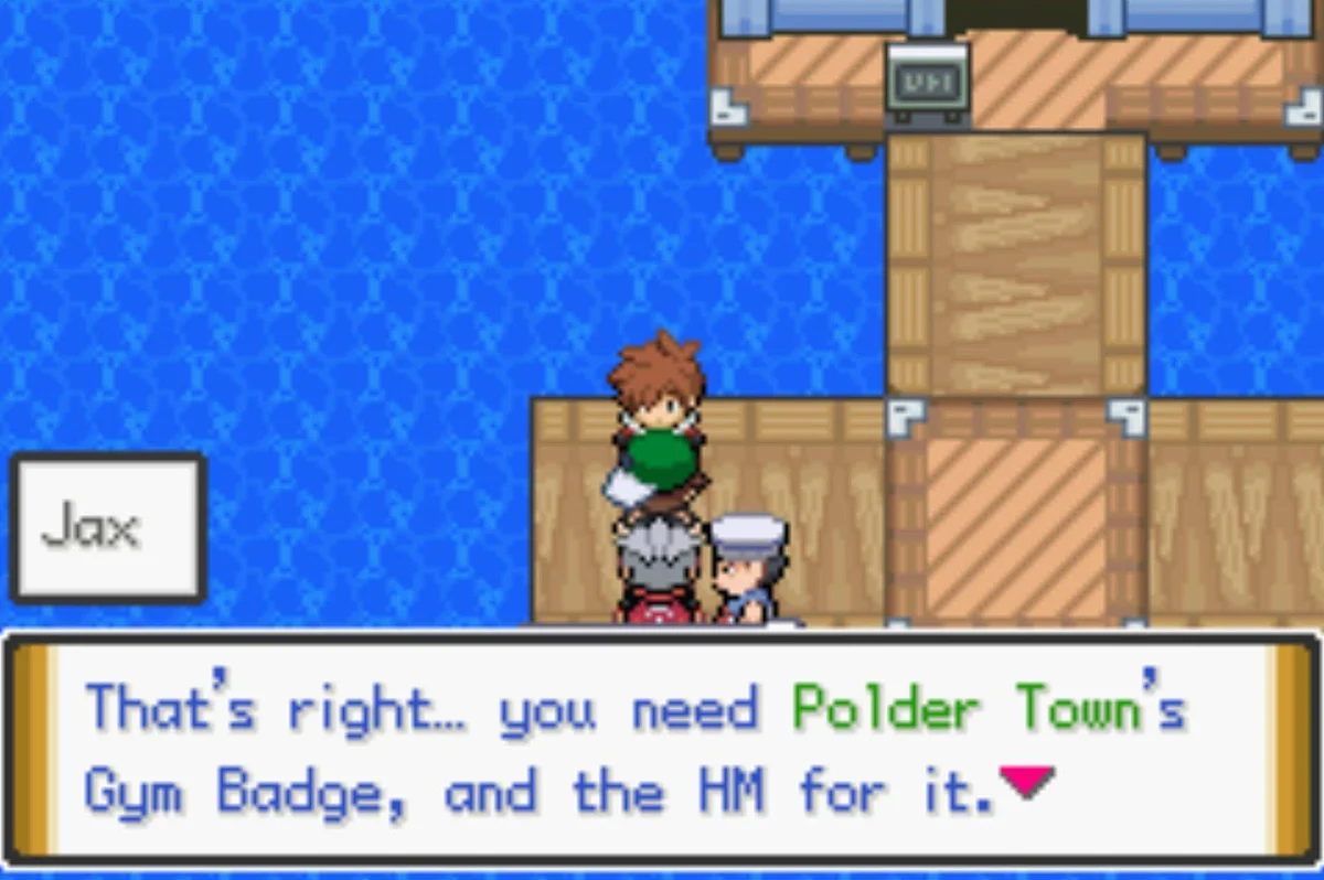 Your next objective at the docks / Pokémon Unbound