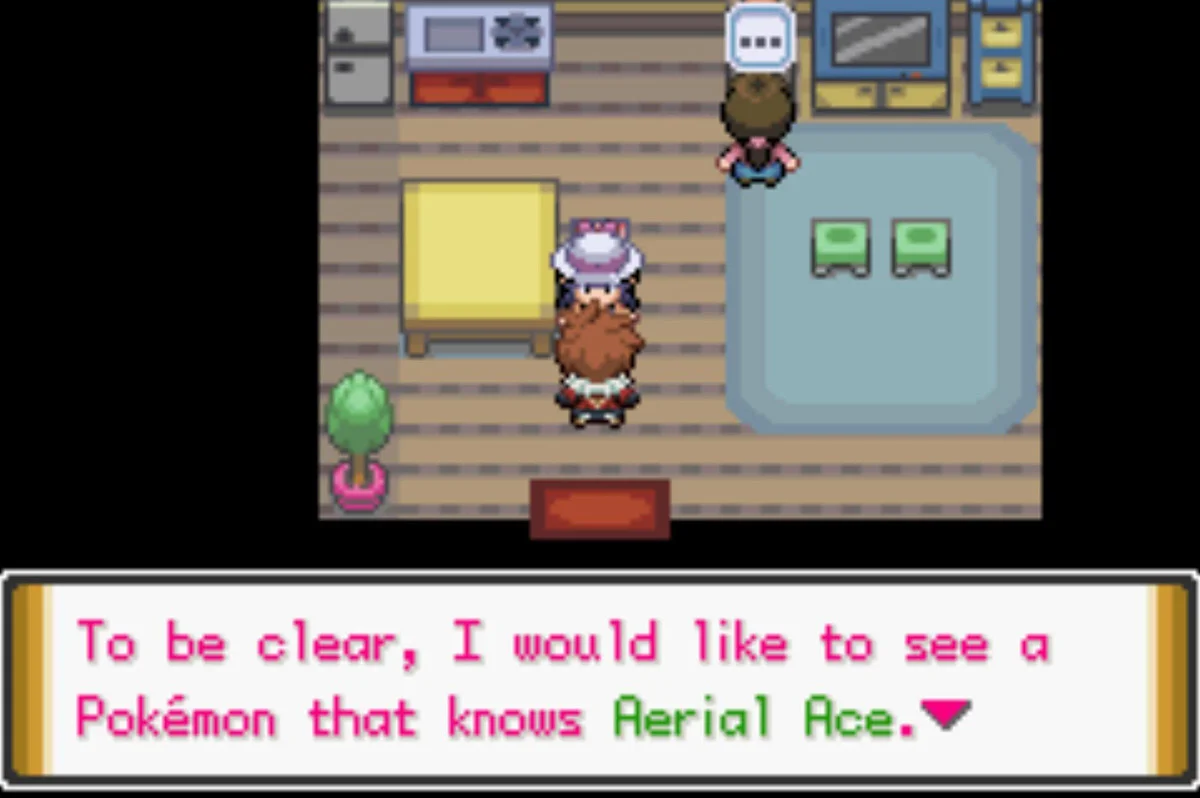 This woman wants to see a particular move / Pokémon Unbound