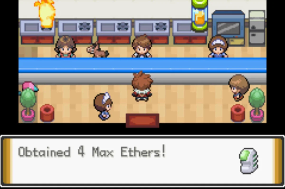 Free Max Ethers at the counter / Pokémon Unbound