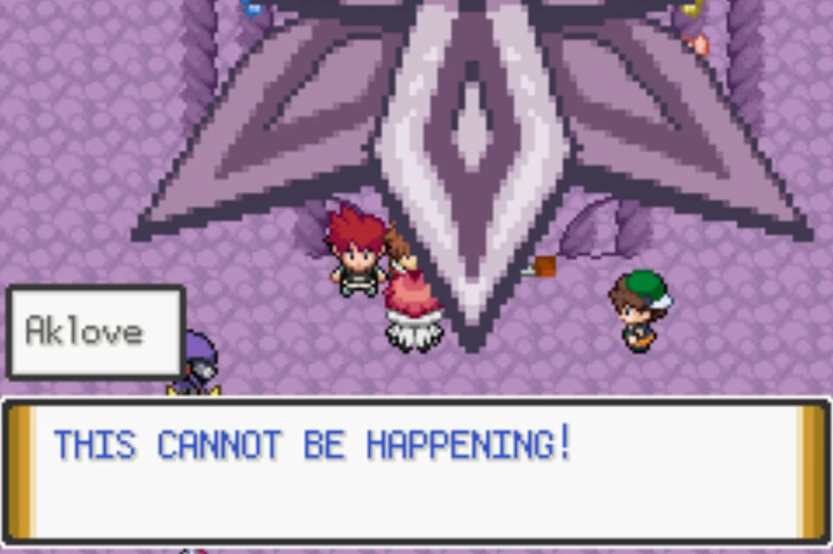 Aklove does not take defeat well / Pokémon Unbound