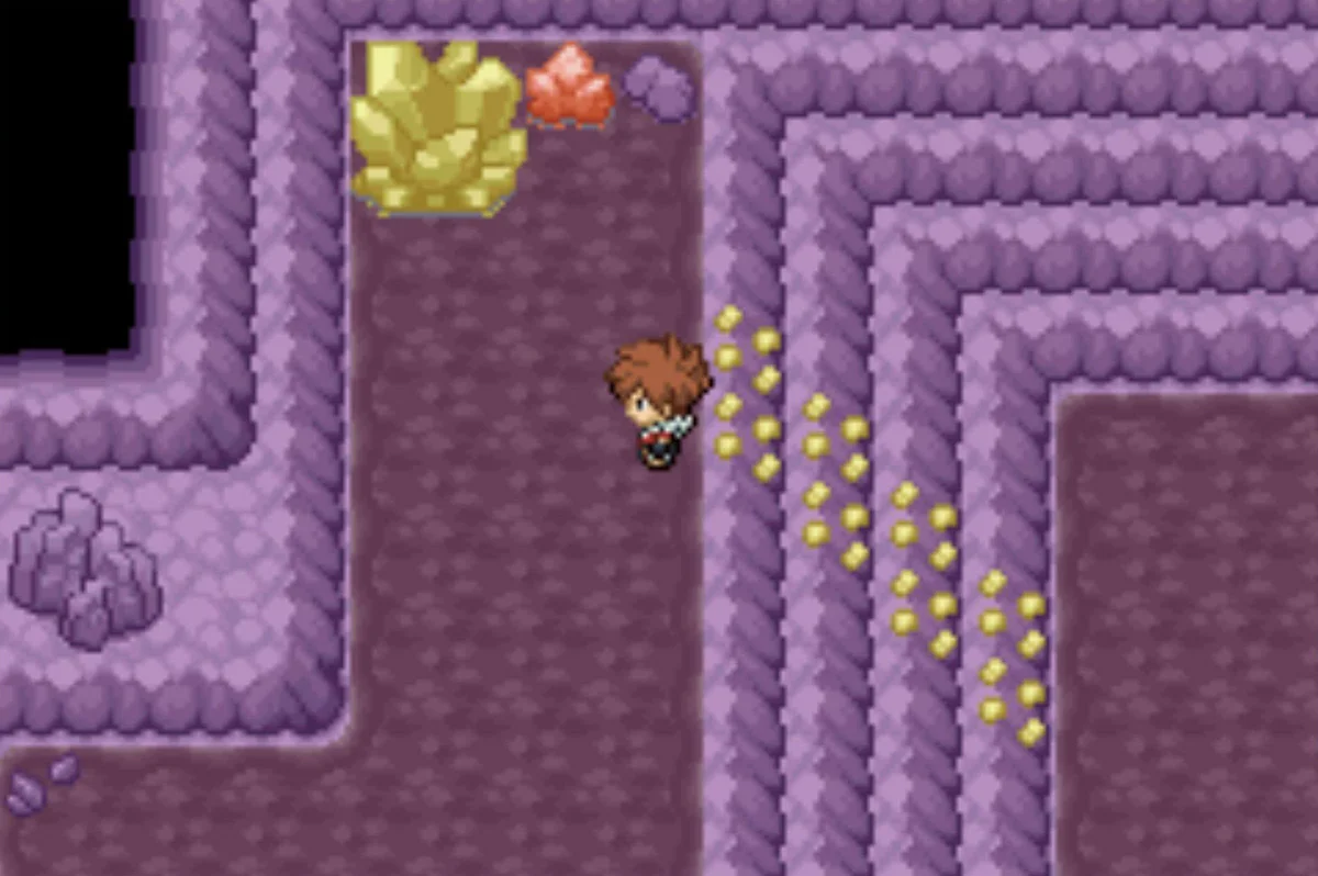 The yellow crystal handholds / Pokémon Unbound