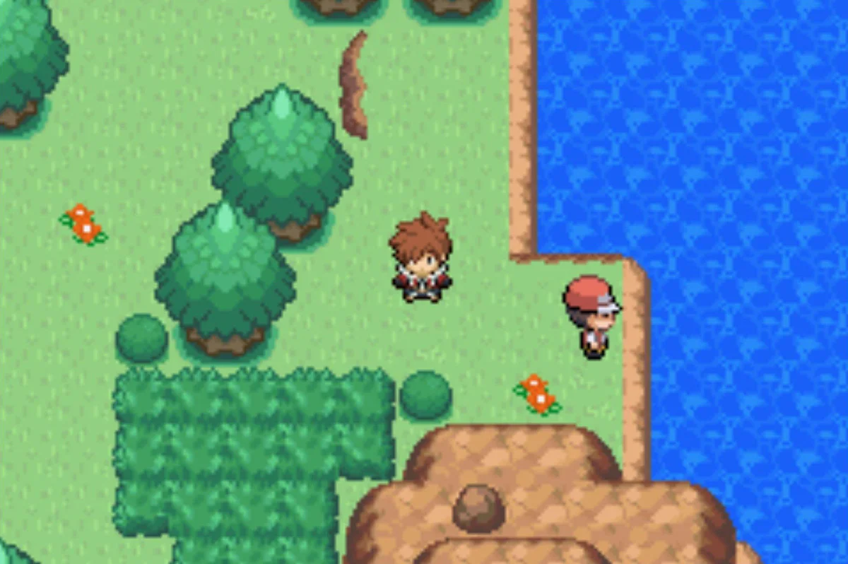 Fisherman Jasper and the southern water crossing / Pokémon Unbound