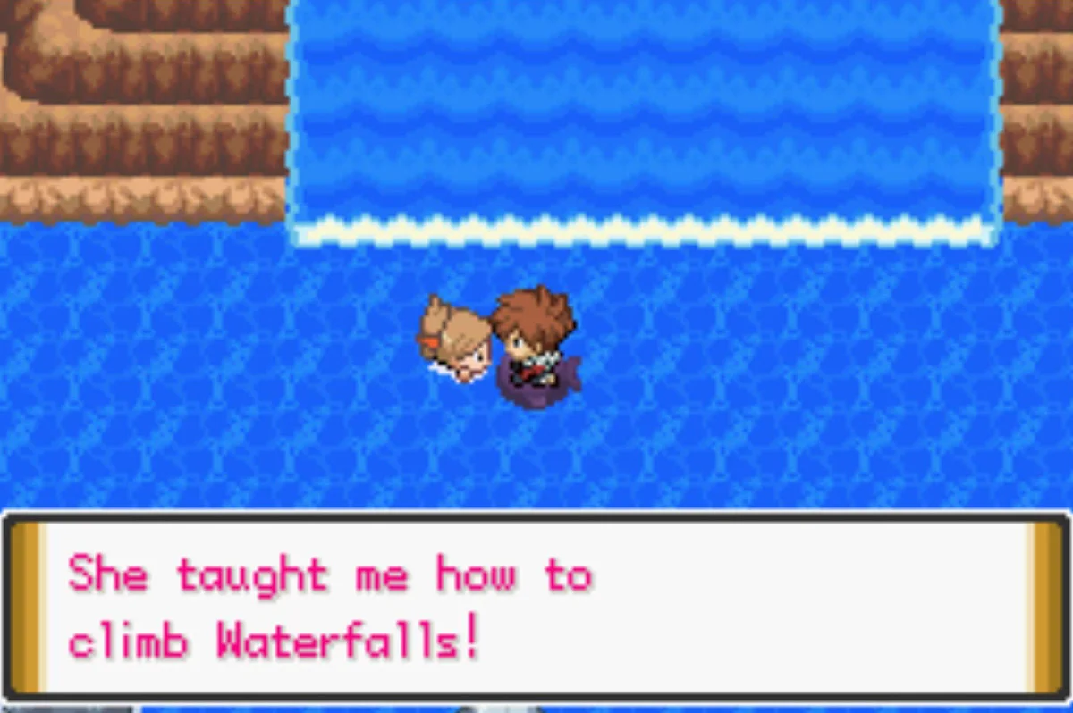 The League is beyond the waterfall / Pokémon Unbound