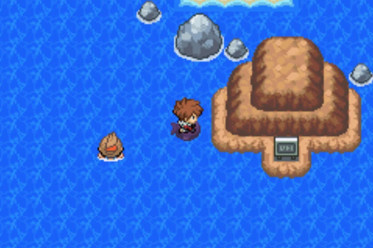 Swimmer Elsie and the first rock / Pokémon Unbound
