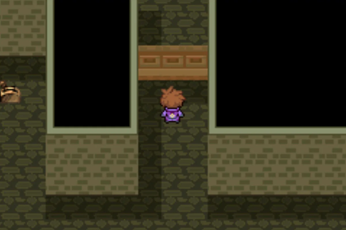 The first gate, with its switch next to it / Pokémon Unbound