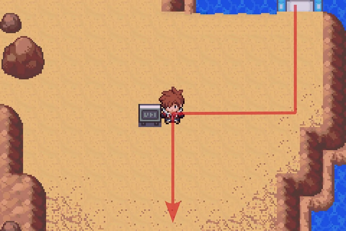 Continuing on the path South. / Pokémon Unbound