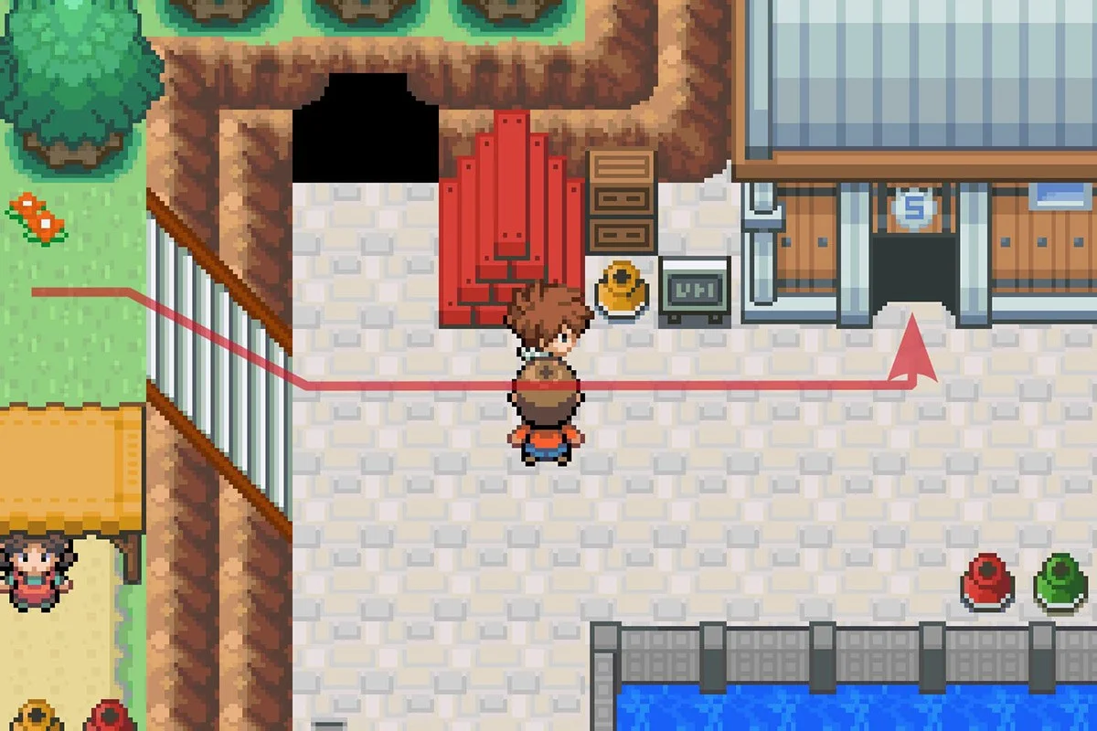 Entering Captain Davy’s Shipyard. / Pokémon Unbound