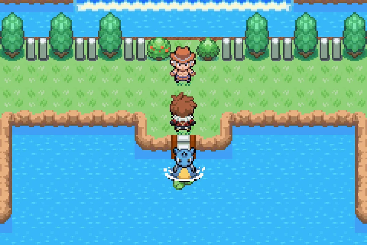 Challenging Mel to a gym battle. / Pokémon Unbound