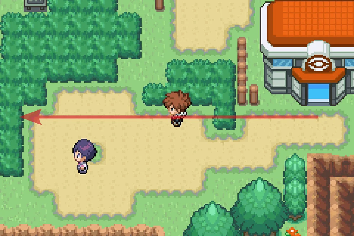 Going West from the Route 18 Pokémon Center. / Pokémon Unbound