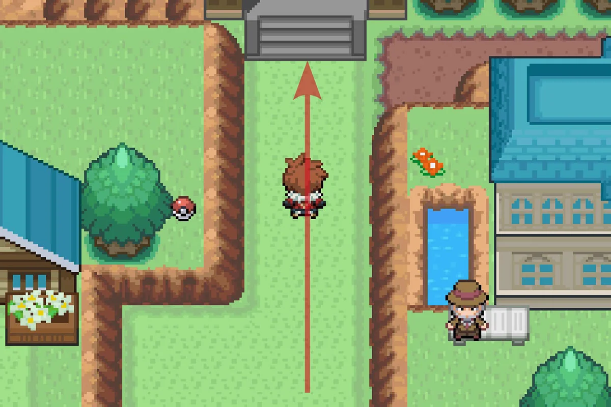 Entering the connector leading to Route 12. / Pokémon Unbound