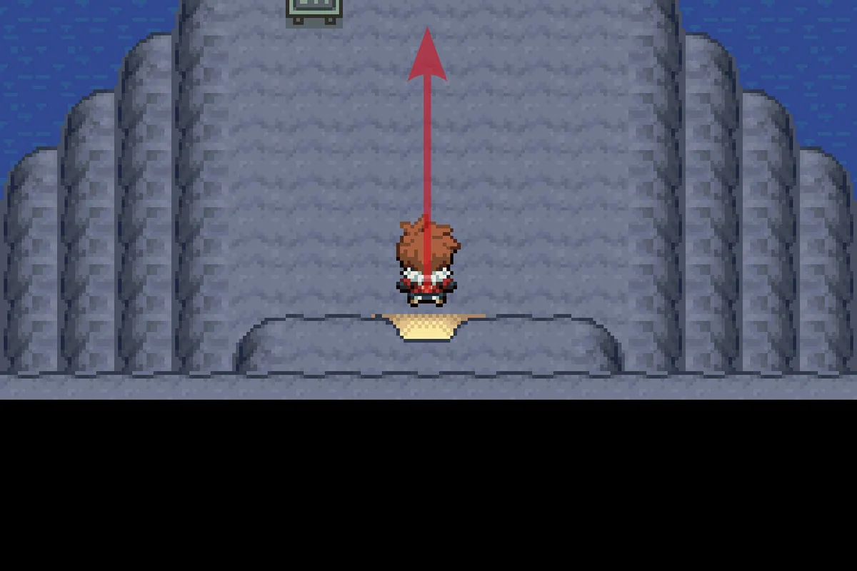 Going North after entering the cave. / Pokémon Unbound